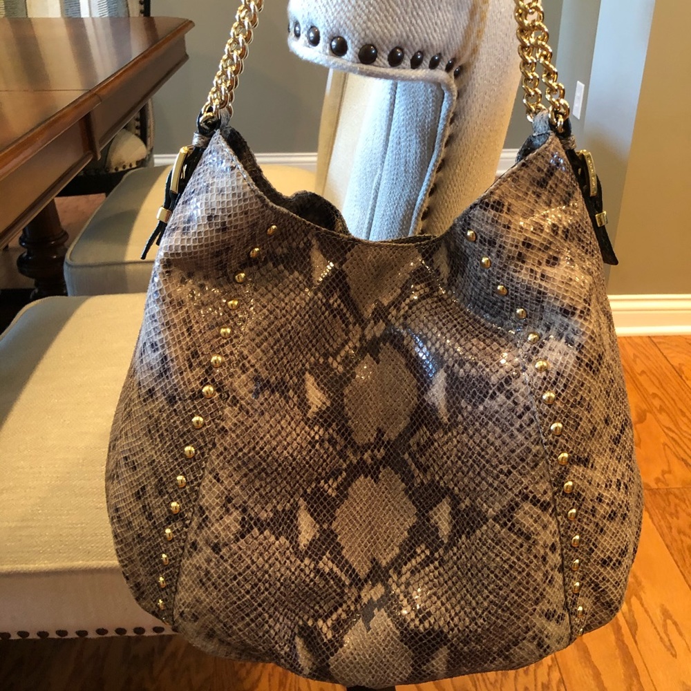 Michael Kors Snakeskin Python Handbag Bag Hobo
